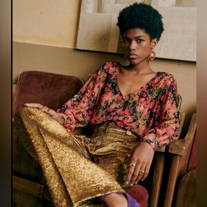 Sezane Chemise Helga Imprime Abstract Blouse